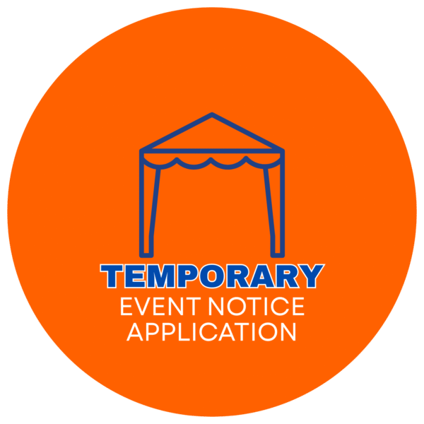 temporary event notice application